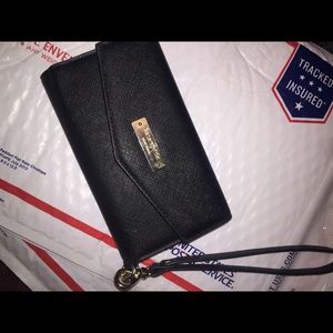 Kate spade black phone wristlet